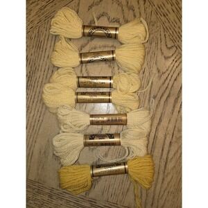 Paternayan Yarn Persian 100% Virgin Wool Yarn Lot New Needlepoint Yellow NOS